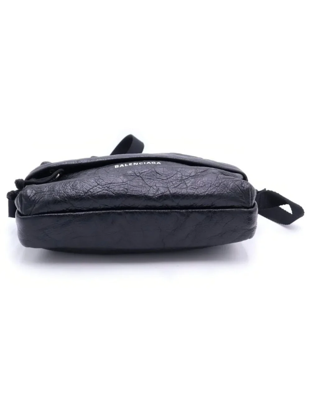 Balenciaga Explorer Logo Print Leather Shoulder